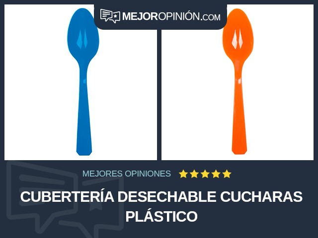 Cubertería desechable Cucharas Plástico