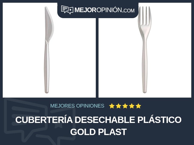 Cubertería desechable Plástico GOLD PLAST