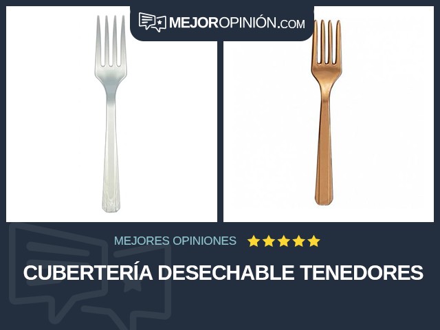 Cubertería desechable Tenedores