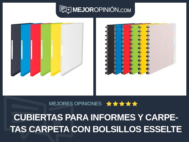 Cubiertas para informes y carpetas Carpeta con bolsillos Esselte