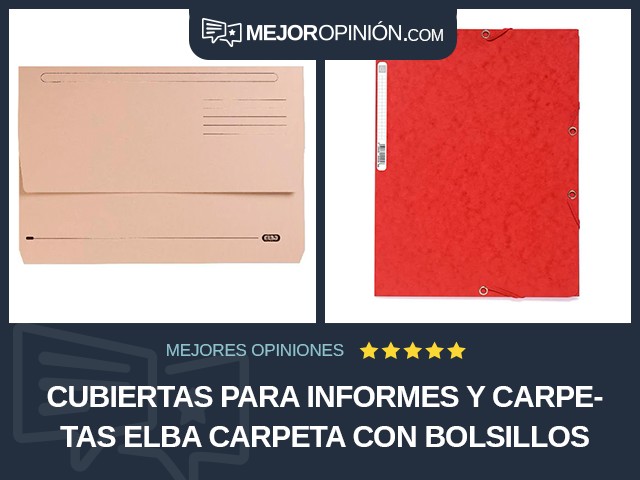 Cubiertas para informes y carpetas ELBA Carpeta con bolsillos