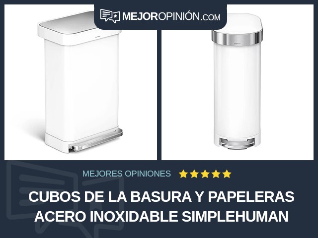 Cubos de la basura y papeleras Acero inoxidable simplehuman