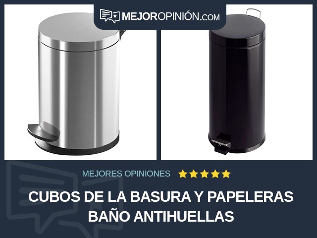 Cubos de la basura y papeleras Baño Antihuellas