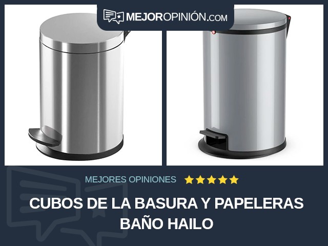 Cubos de la basura y papeleras Baño Hailo