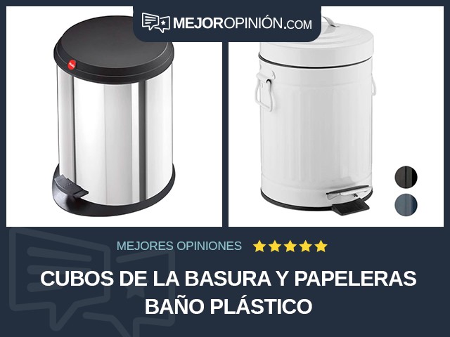 Cubos de la basura y papeleras Baño Plástico