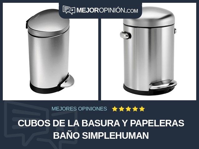 Cubos de la basura y papeleras Baño simplehuman