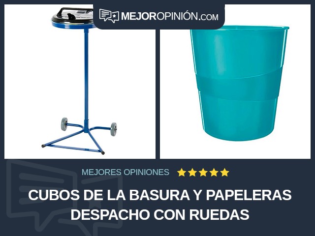 Cubos de la basura y papeleras Despacho Con ruedas