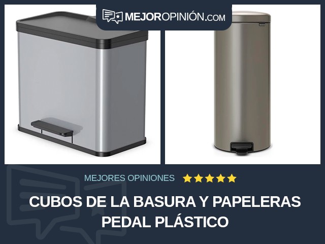 Cubos de la basura y papeleras Pedal Plástico