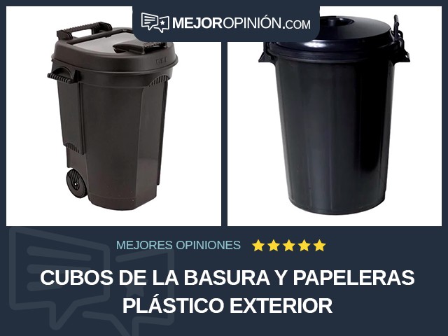 Cubos de la basura y papeleras Plástico Exterior