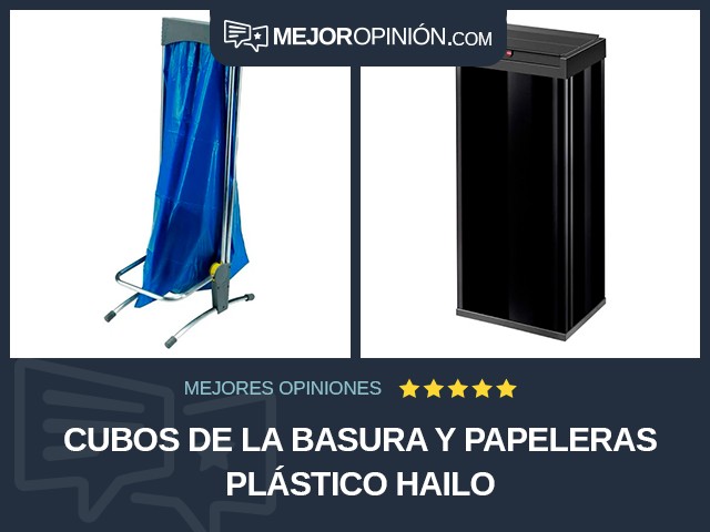 Cubos de la basura y papeleras Plástico Hailo