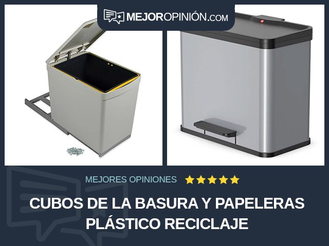 Cubos de la basura y papeleras Plástico Reciclaje