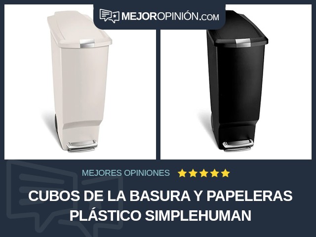 Cubos de la basura y papeleras Plástico simplehuman