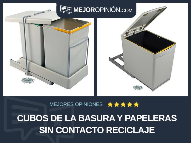 Cubos de la basura y papeleras Sin contacto Reciclaje