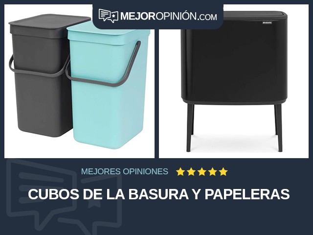 Cubos de la basura y papeleras