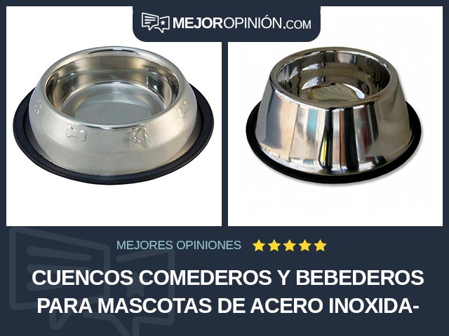 Cuencos comederos y bebederos para mascotas De acero inoxidable Kaytee