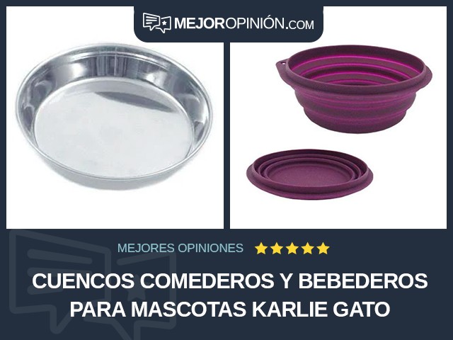 Cuencos comederos y bebederos para mascotas Karlie Gato