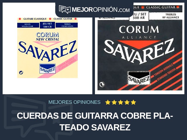 Cuerdas de guitarra Cobre plateado Savarez