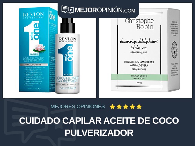 Cuidado capilar Aceite de coco Pulverizador