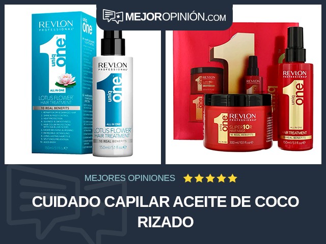 Cuidado capilar Aceite de coco Rizado