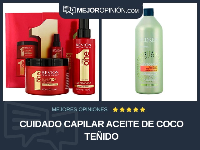 Cuidado capilar Aceite de coco Teñido