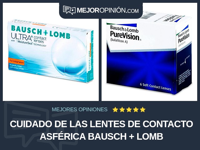 Cuidado de las lentes de contacto Asférica Bausch + Lomb