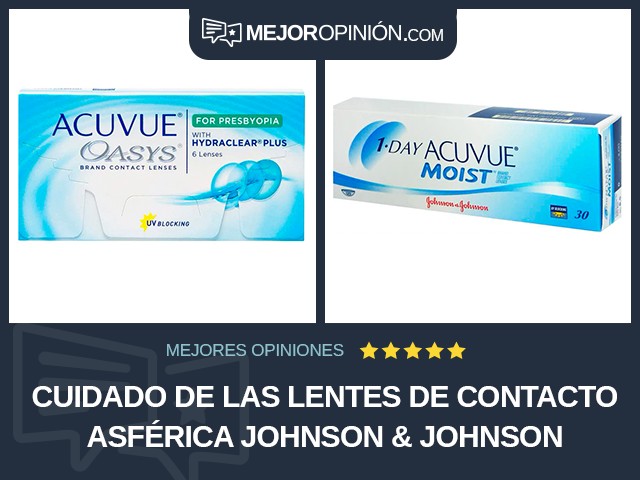 Cuidado de las lentes de contacto Asférica Johnson & Johnson