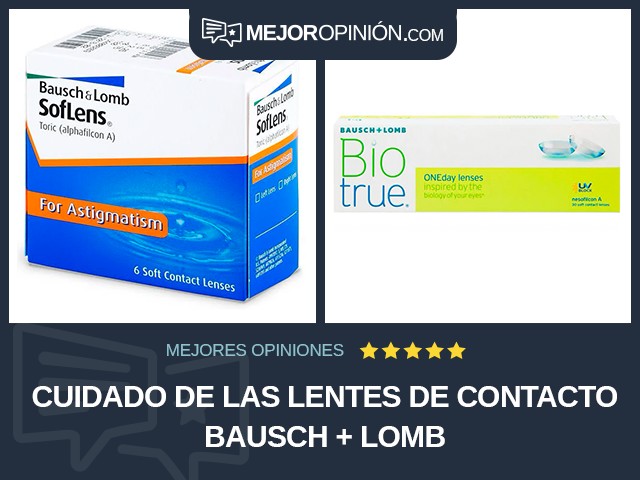 Cuidado de las lentes de contacto Bausch + Lomb