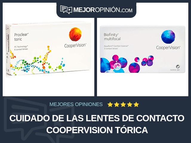 Cuidado de las lentes de contacto CooperVision Tórica