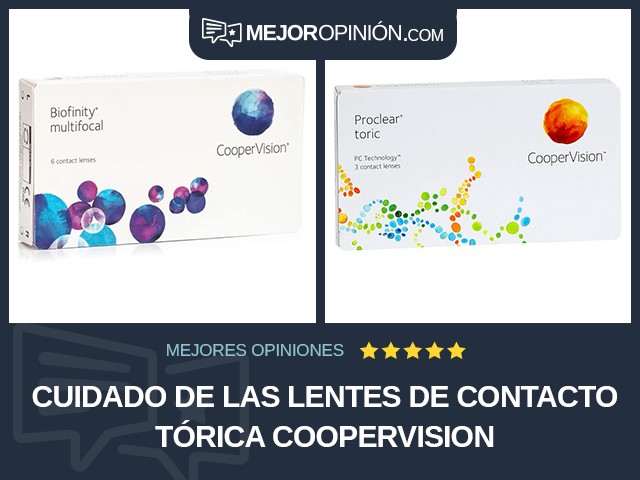 Cuidado de las lentes de contacto Tórica CooperVision