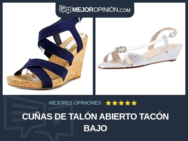 Cuñas De talón abierto Tacón bajo