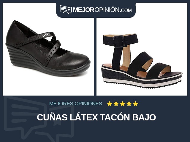 Cuñas Látex Tacón bajo