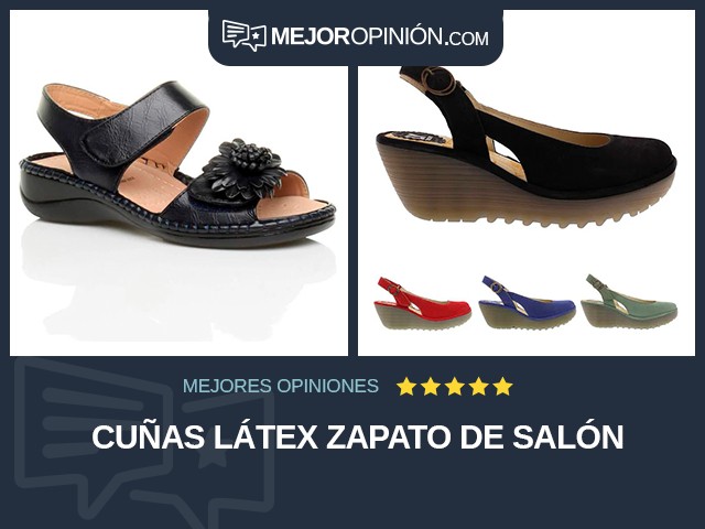 Cuñas Látex Zapato de salón