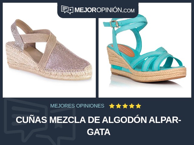 Cuñas Mezcla de algodón Alpargata