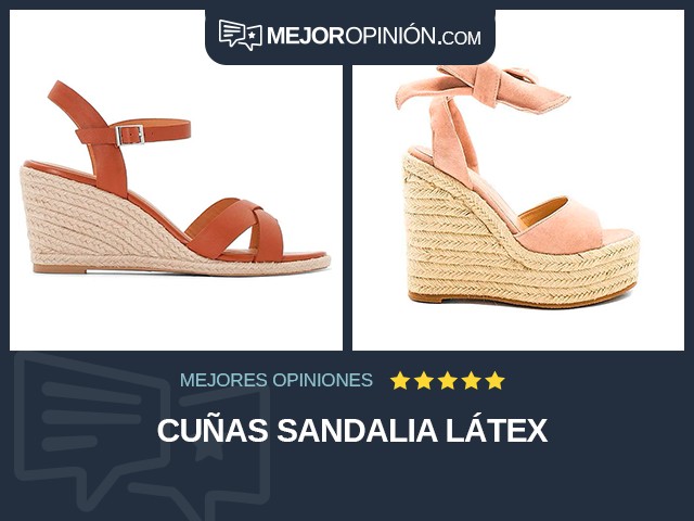 Cuñas Sandalia Látex