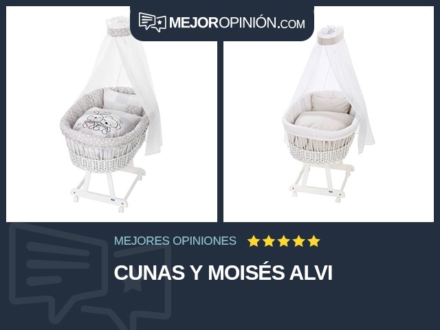 Cunas y moisés Alvi