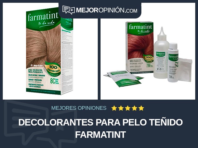 Decolorantes para pelo teñido farmatint