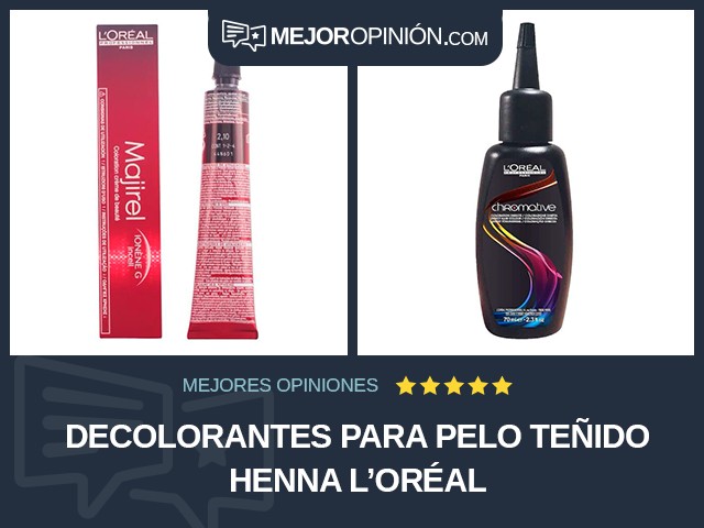 Decolorantes para pelo teñido Henna L'Oréal