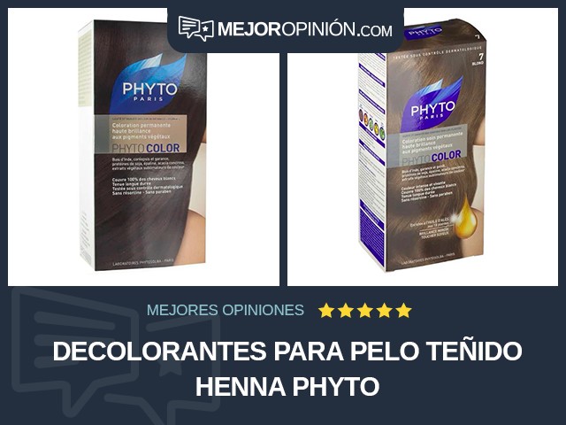 Decolorantes para pelo teñido Henna PHYTO