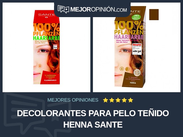 Decolorantes para pelo teñido Henna SANTE