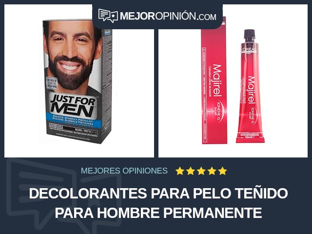 Decolorantes para pelo teñido Para hombre Permanente