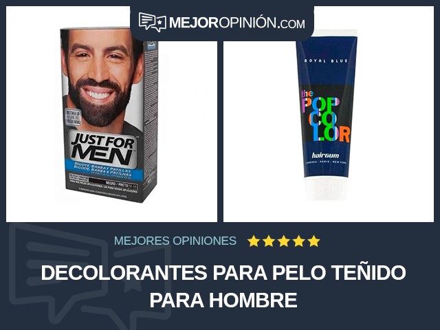 Decolorantes para pelo teñido Para hombre