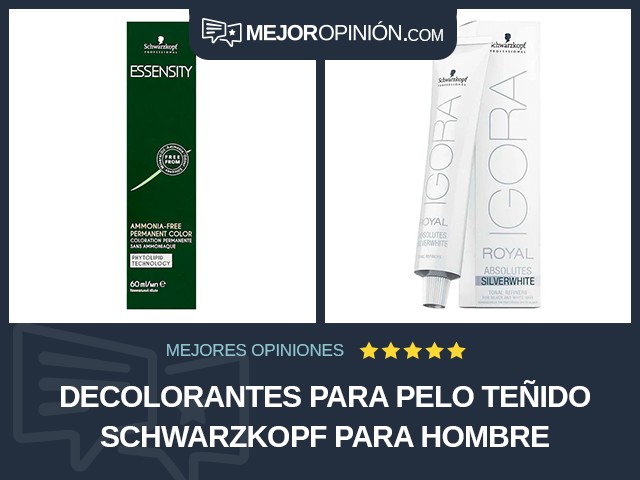 Decolorantes para pelo teñido Schwarzkopf Para hombre