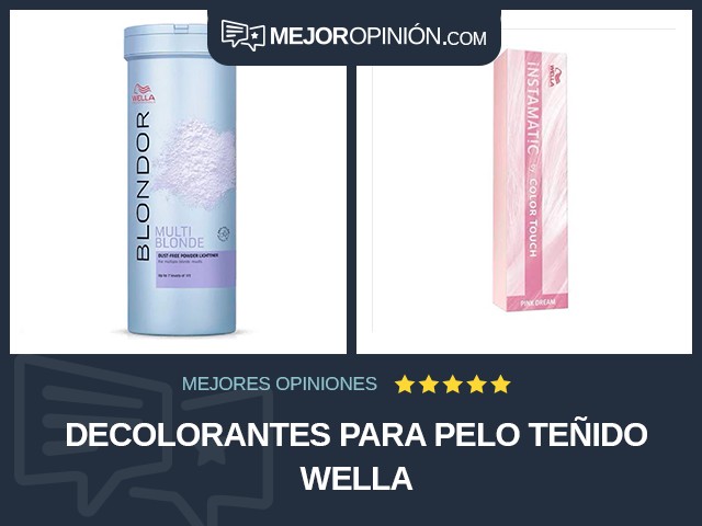 Decolorantes para pelo teñido Wella