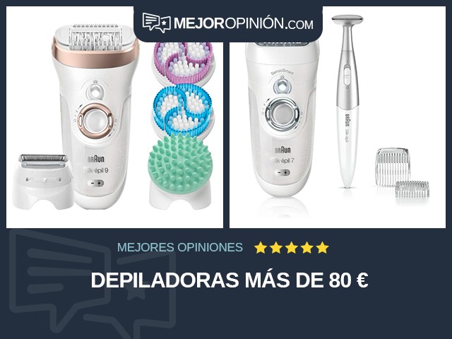 Depiladoras Más de 80 €