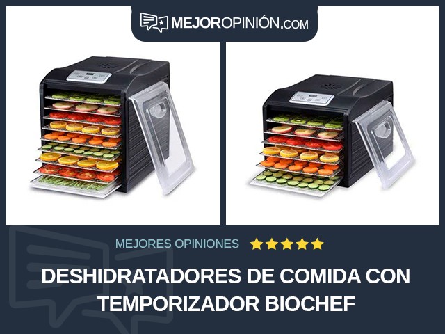 Deshidratadores de comida Con temporizador BioChef