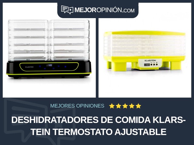 Deshidratadores de comida Klarstein Termostato ajustable