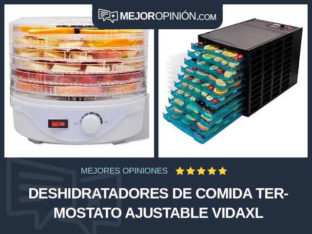 Deshidratadores de comida Termostato ajustable vidaXL