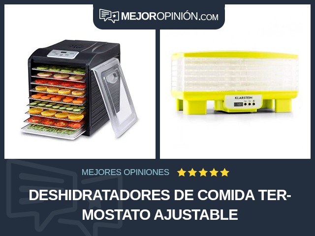 Deshidratadores de comida Termostato ajustable