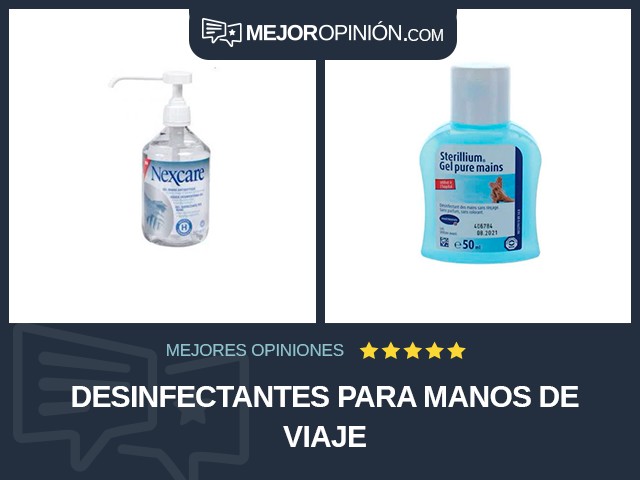 Desinfectantes para manos De viaje