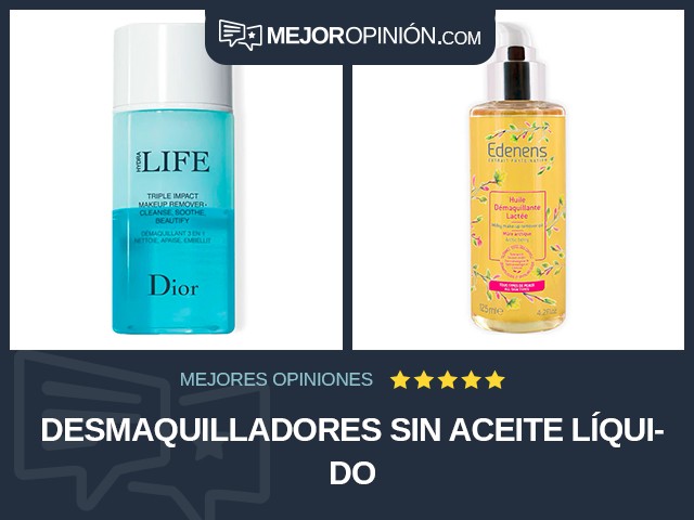 Desmaquilladores Sin aceite Líquido